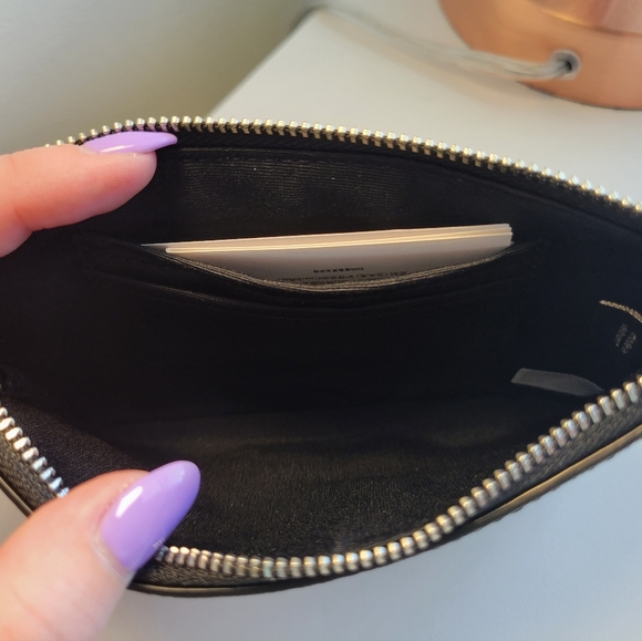 Coach Signature Canvas Corner Zip Wallet - Picture 3 of 5